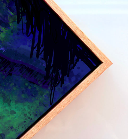 Cardiff Castle Wooden Framed Canvas