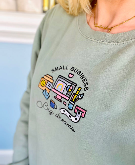 END OF LINE Small Business Sweater