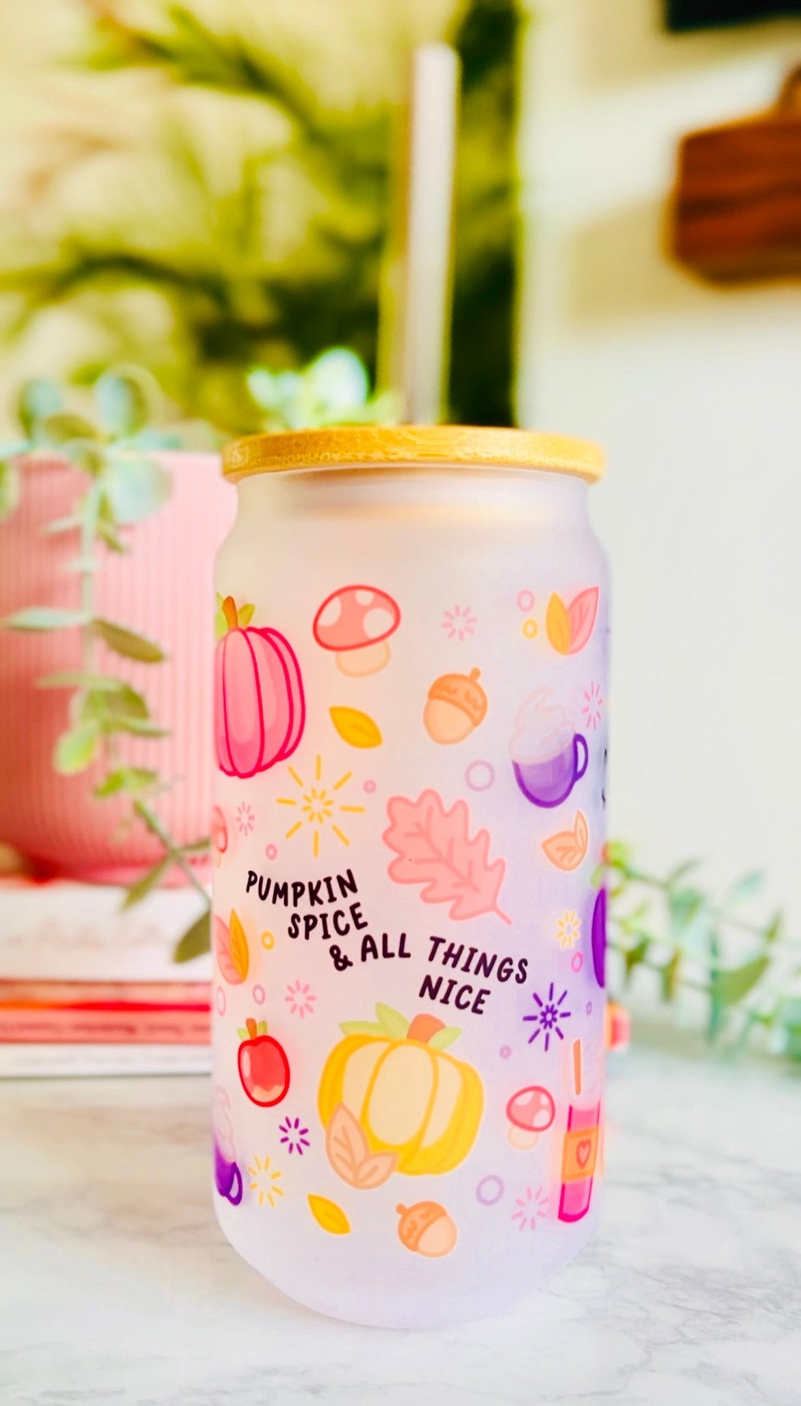 Pumpkin Frosted Tumbler 18oz