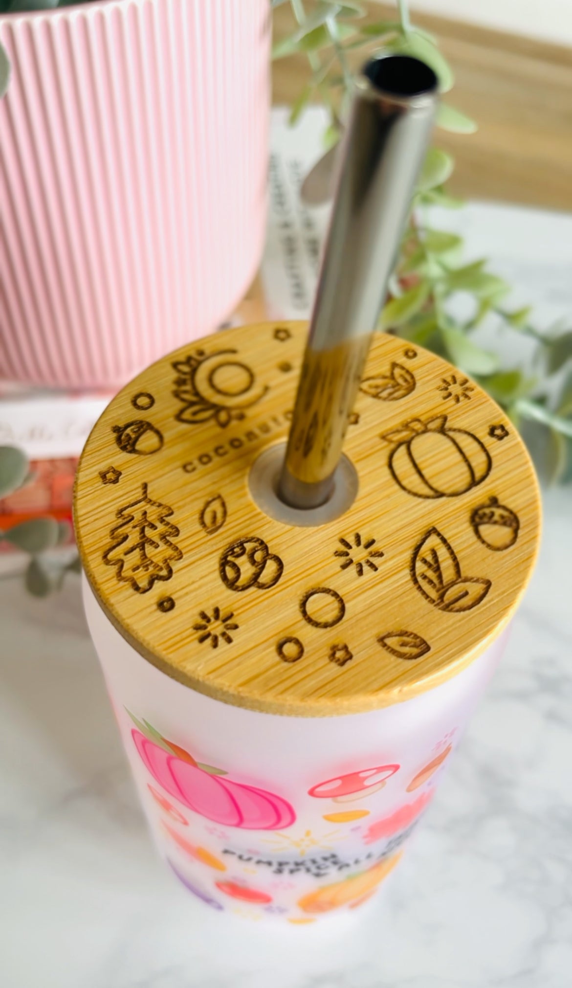 Pumpkin Frosted Tumbler 18oz