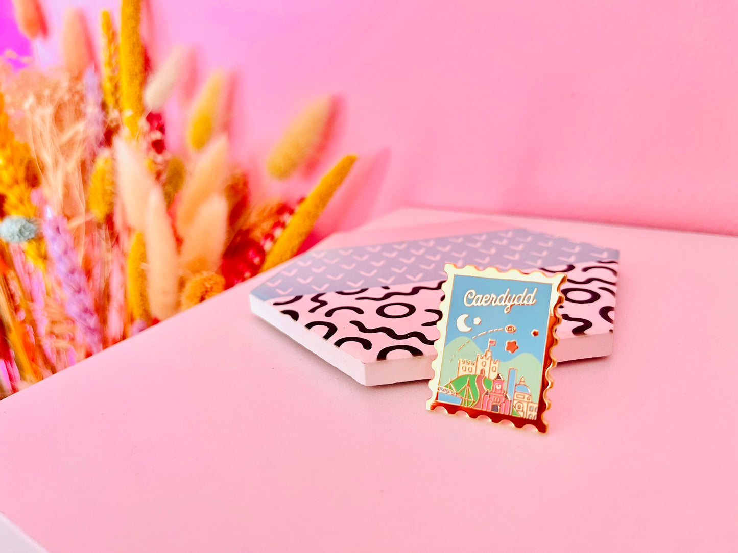 Caerdydd Wish You Were Here Pin
