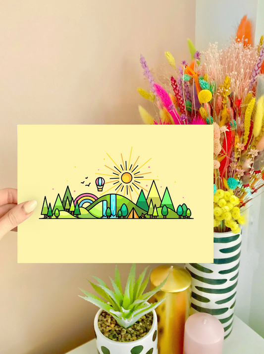 Summer Skyline Wall Art Print