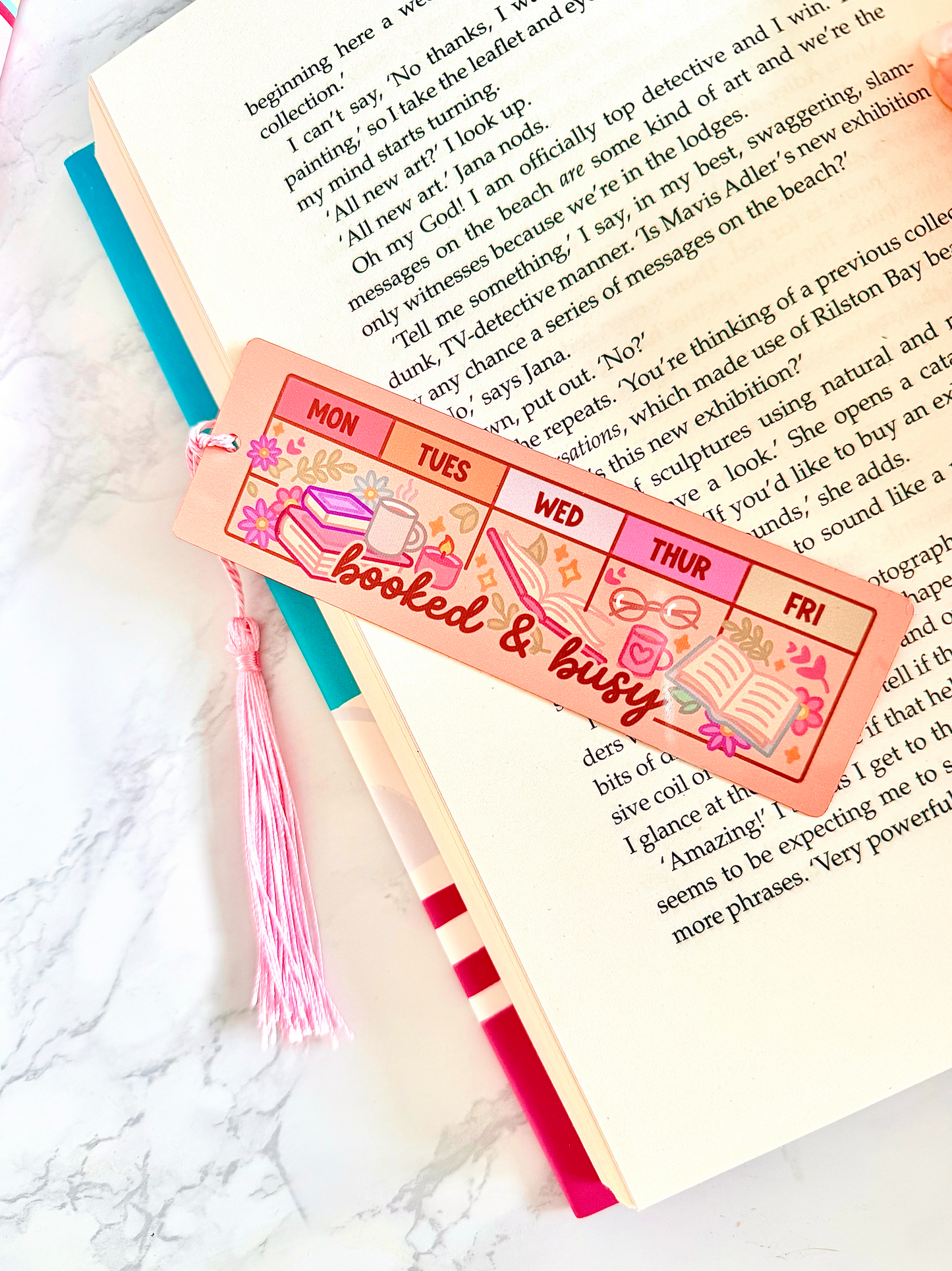 Booked & Busy Bookmark