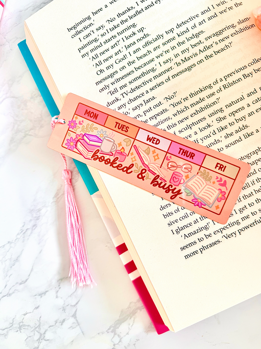 Booked & Busy Bookmark