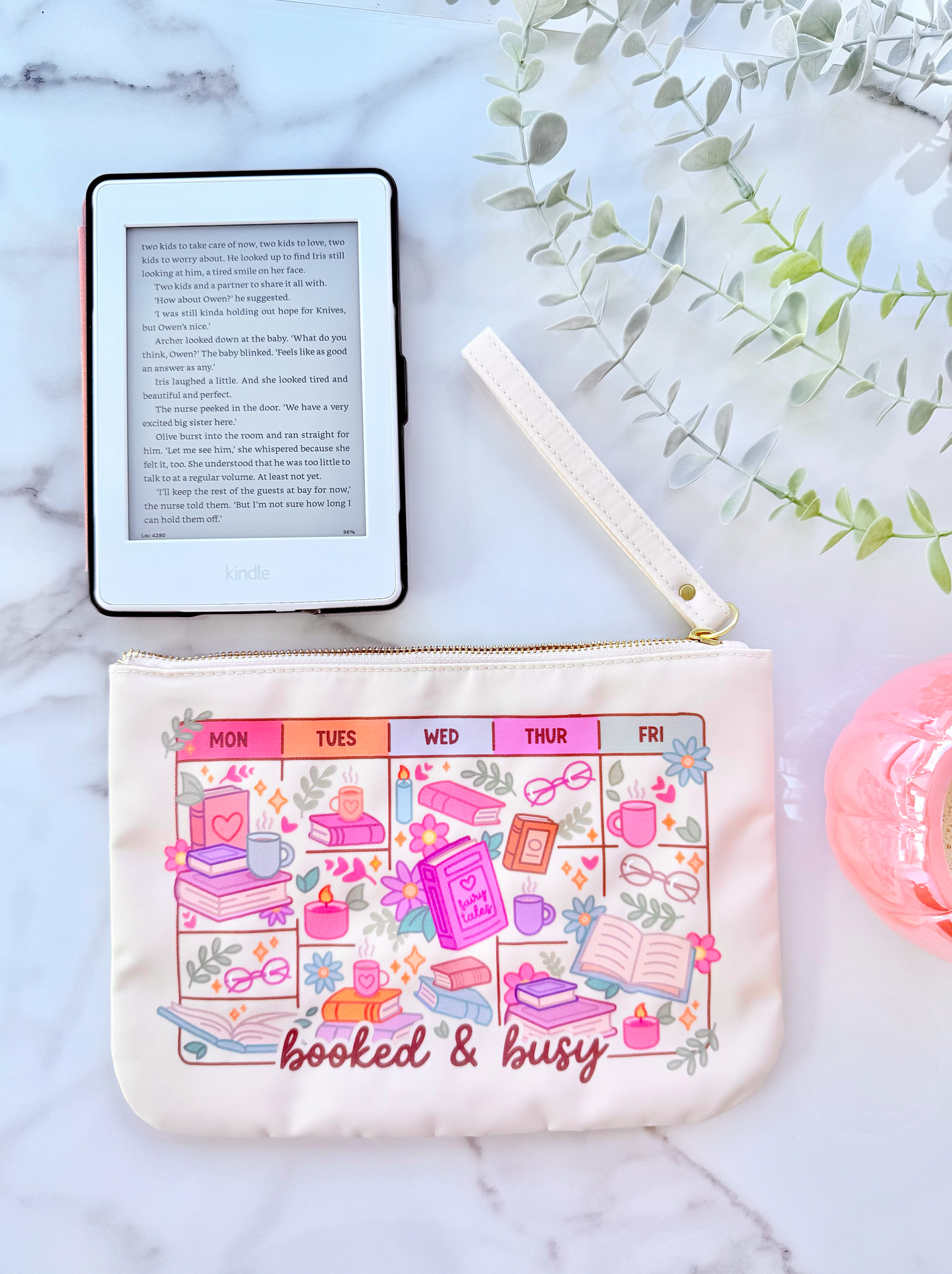 SECONDS Booked & Busy Kindle Pouch