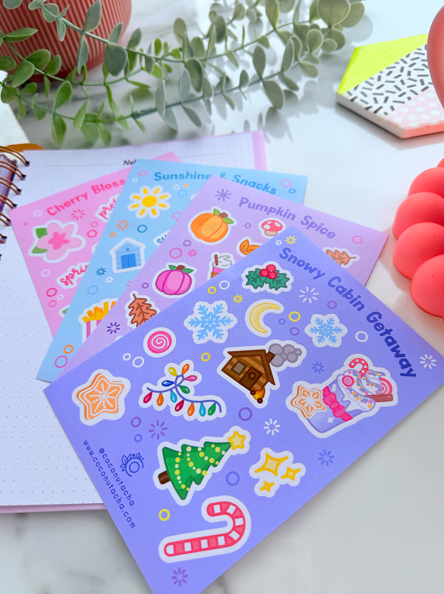 Snowy Getaway Sticker Sheet