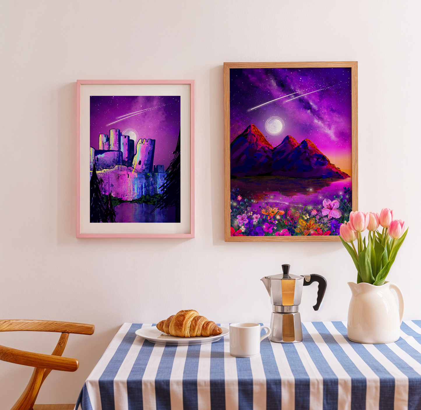 SECONDS Three Cliffs Bay Art Print