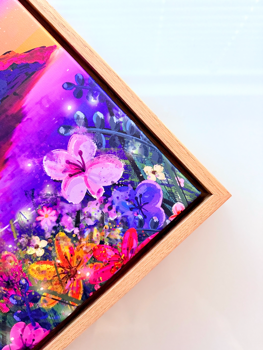 Three Cliffs Bay Wooden Framed Canvas