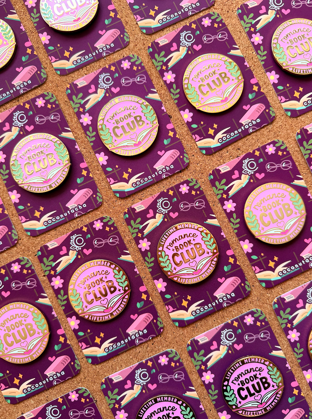 Romance Book Club Pin