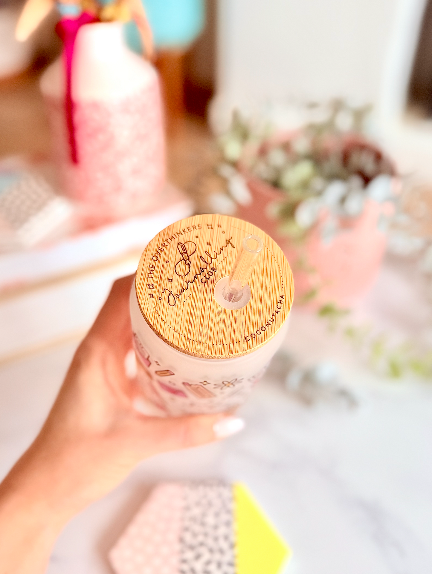 Journal Frosted Tumbler 18oz