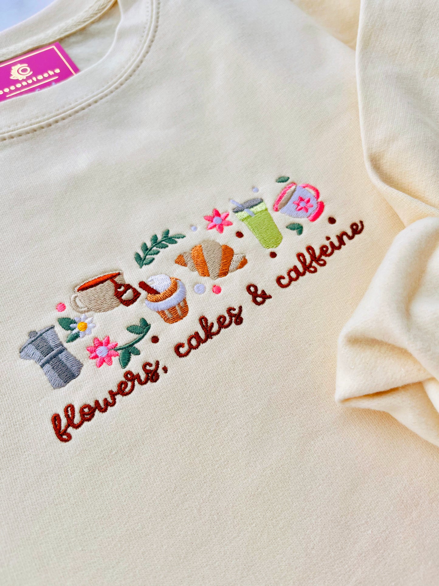 Flowers, Cakes & Caffeine Sweater