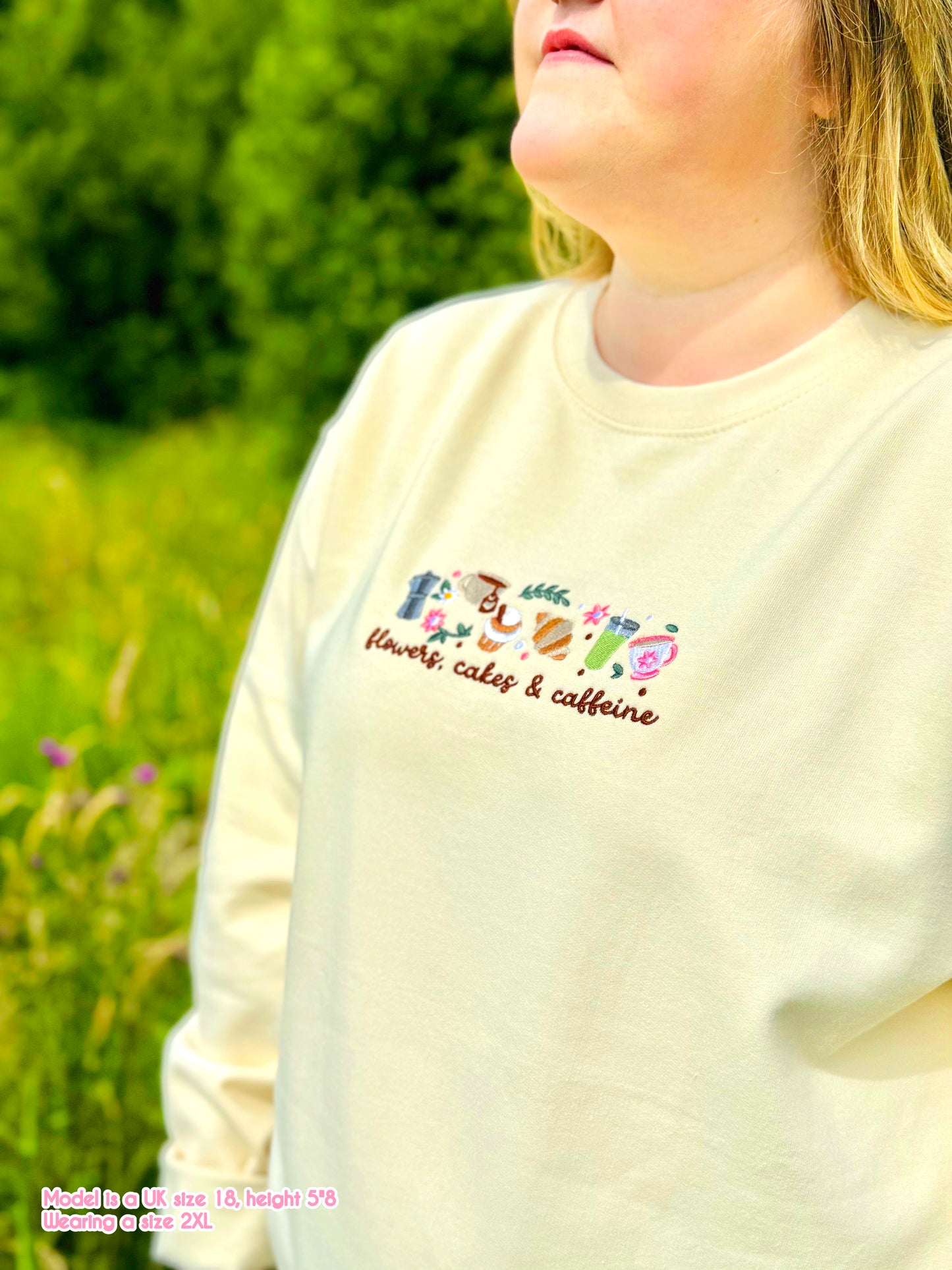 Flowers, Cakes & Caffeine Sweater