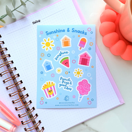 Sunshine & Snacks Sticker Sheet
