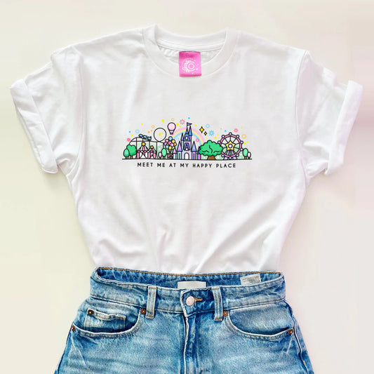 Happy Place Longline T-Shirt