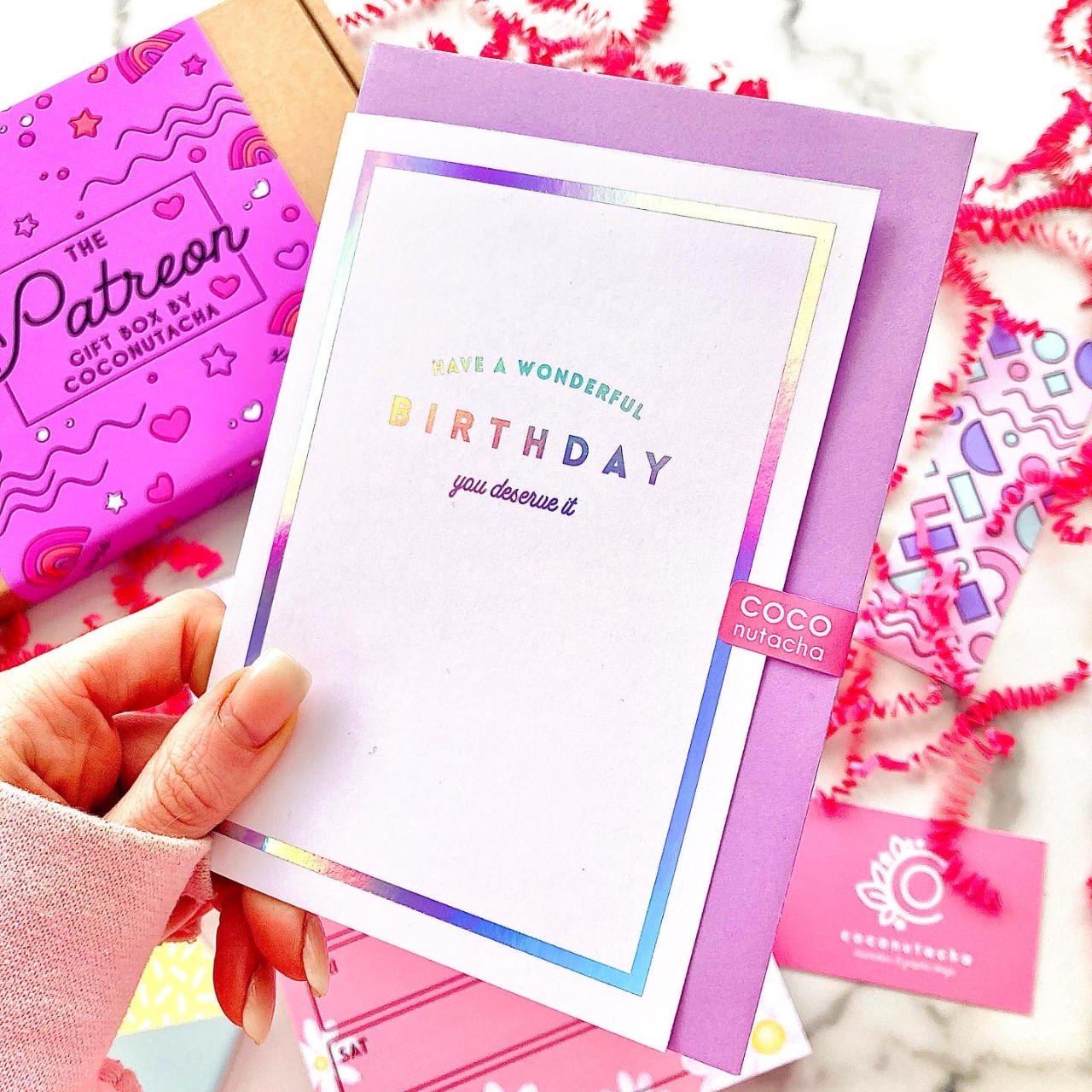 Holographic Birthday Card