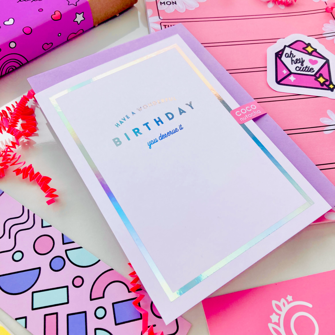 Holographic Birthday Card