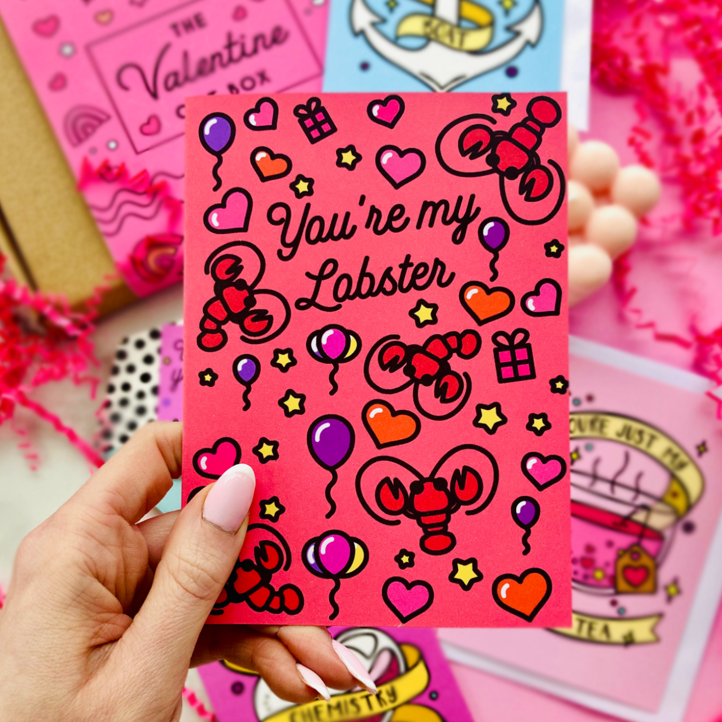 You're My Lobster Icons Greeting Card
