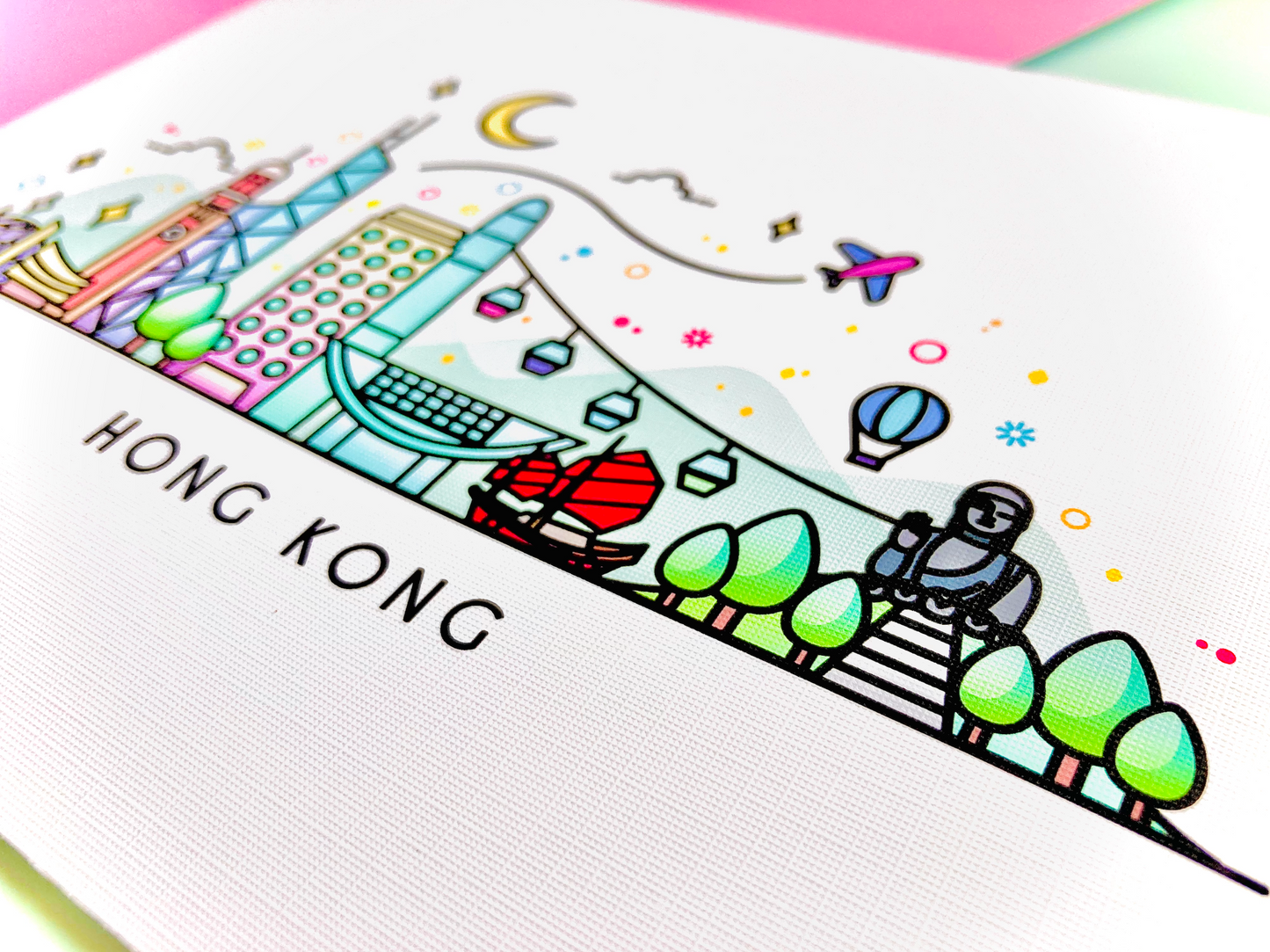 Hong Kong Skyline Art Print
