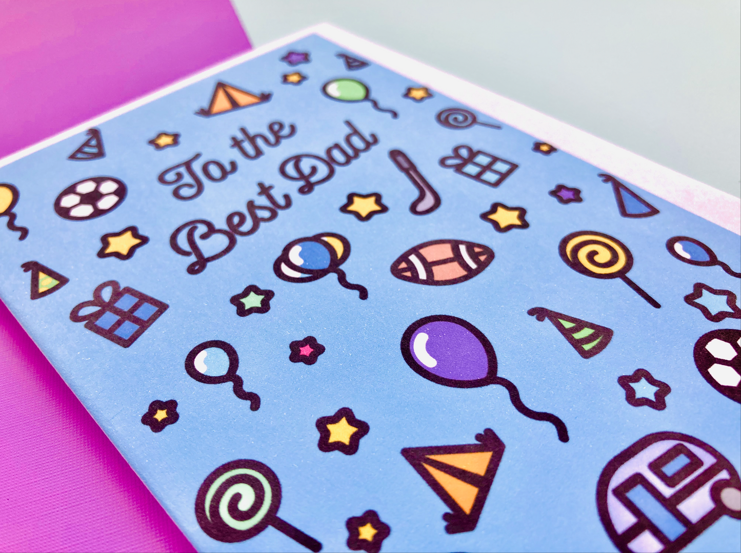 Best Dad Icons Greeting Card