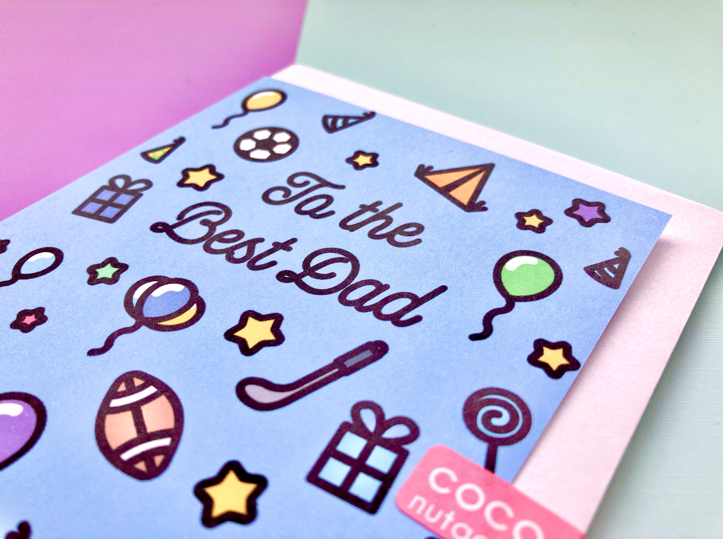 Best Dad Icons Greeting Card
