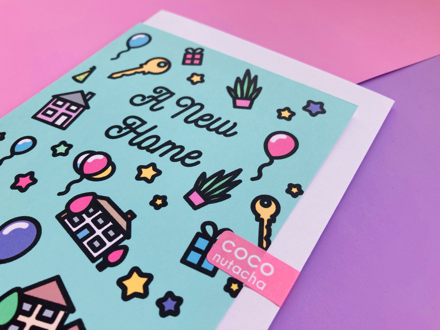 A New Home Icons Greeting Card