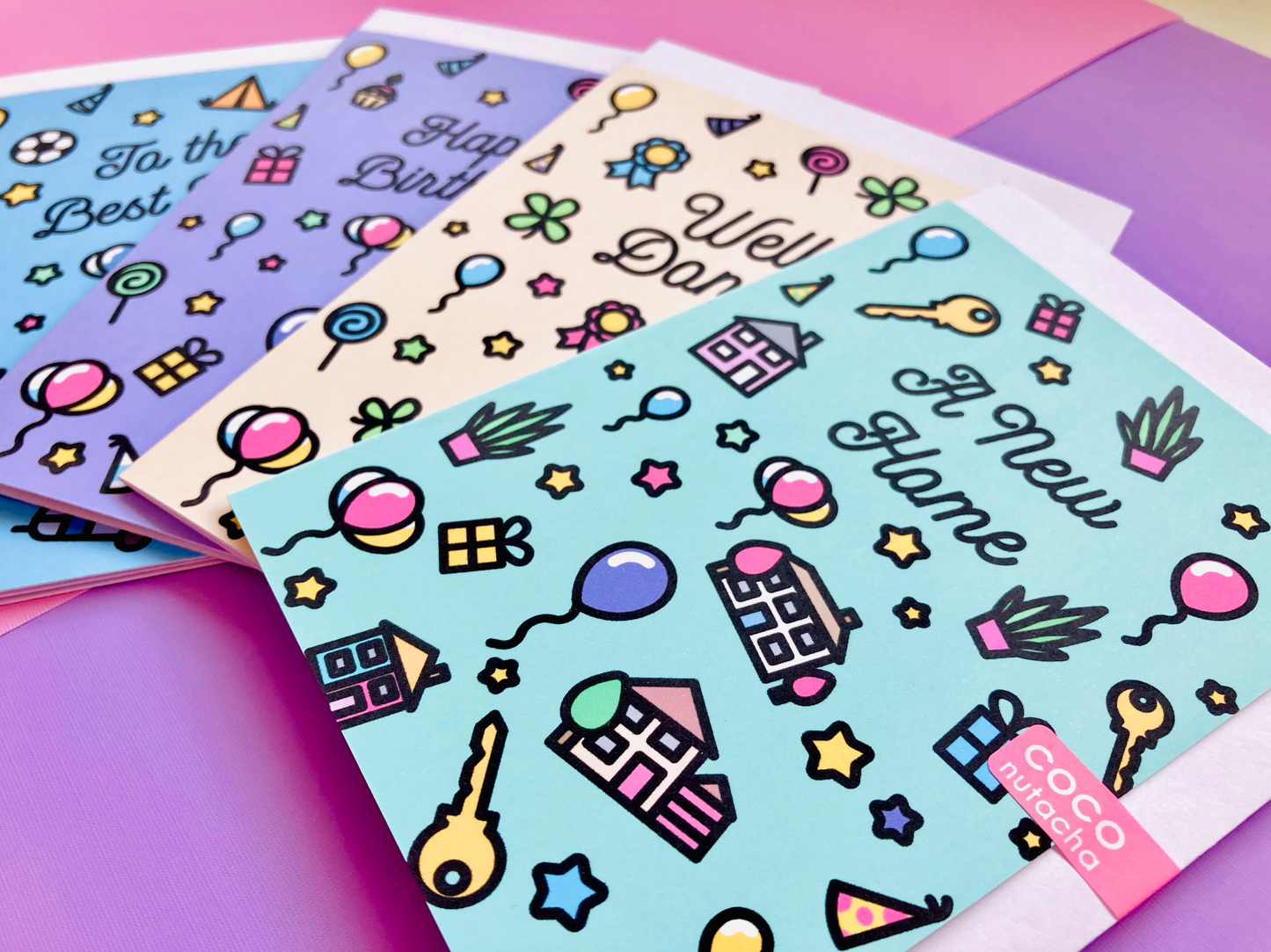 A New Home Icons Greeting Card