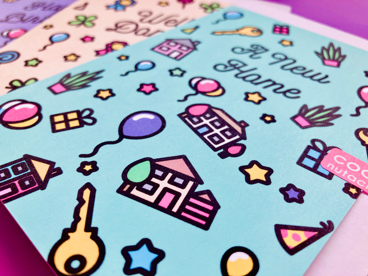A New Home Icons Greeting Card