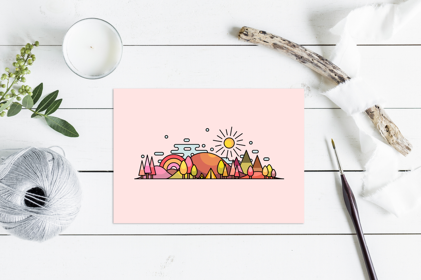Autumn Skyline Wall Art Print