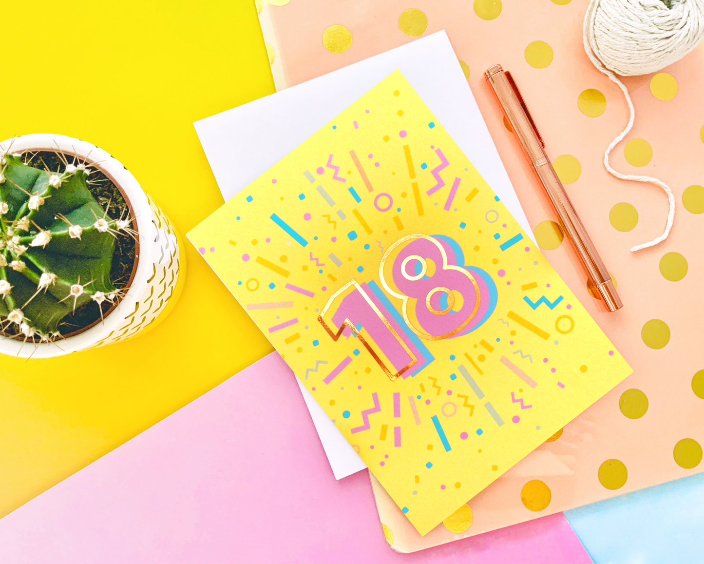 18th Birthday Foil Greeting Card