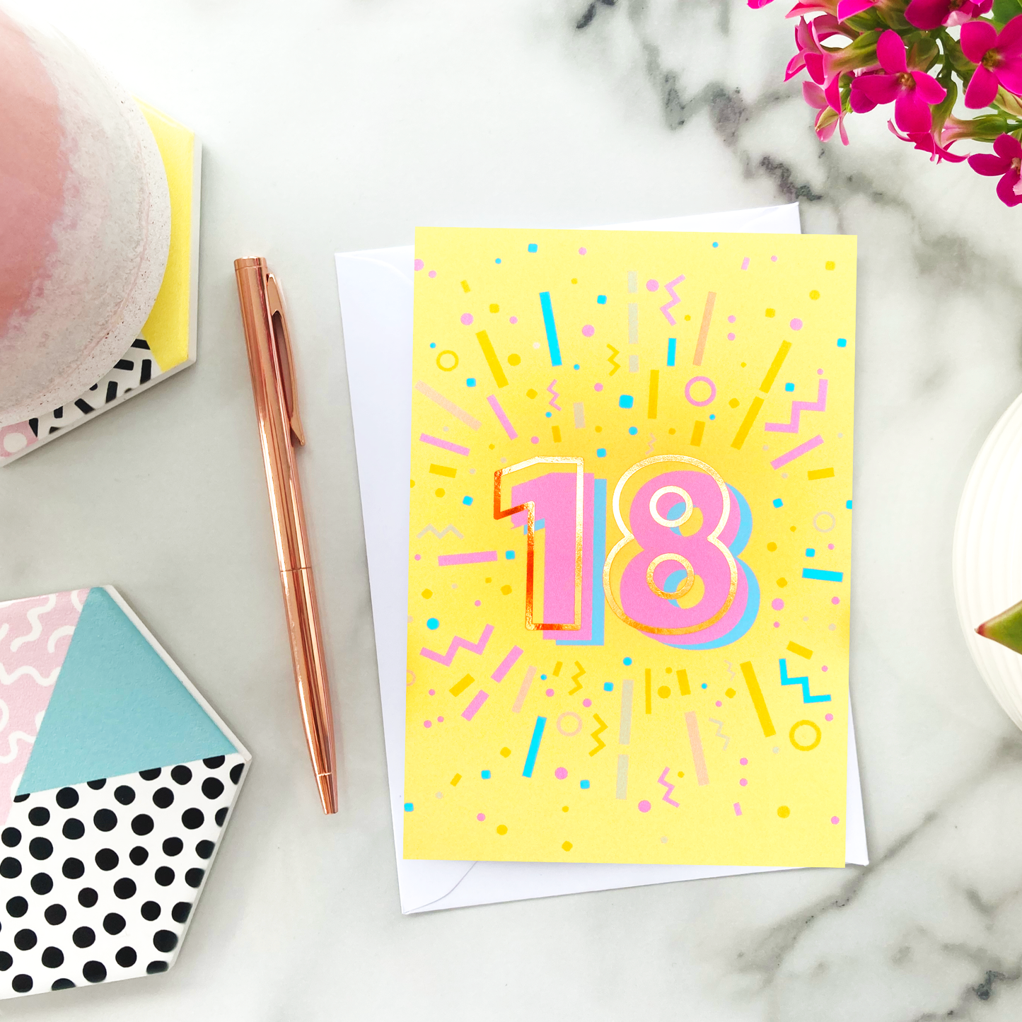 18th Birthday Foil Greeting Card
