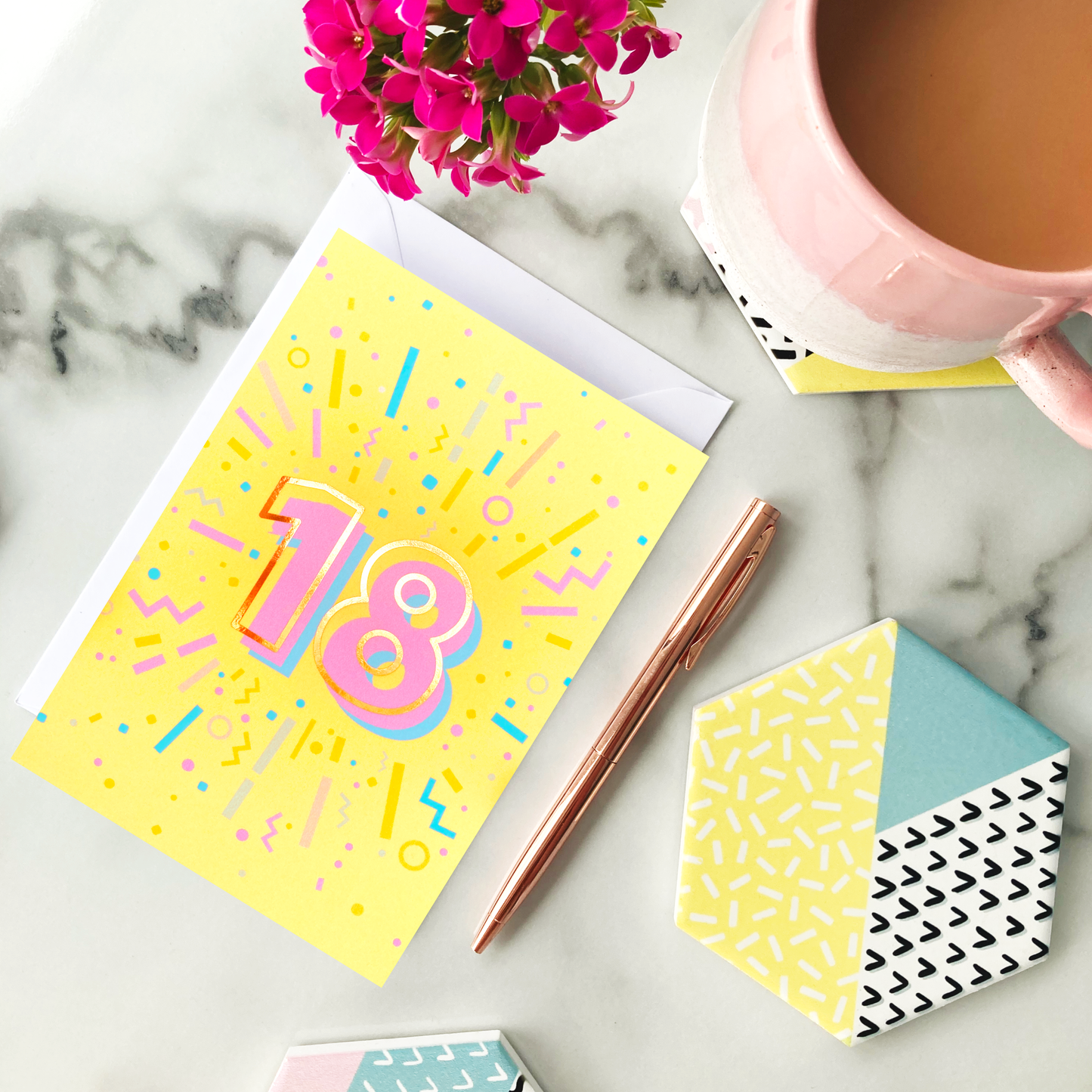 18th Birthday Foil Greeting Card