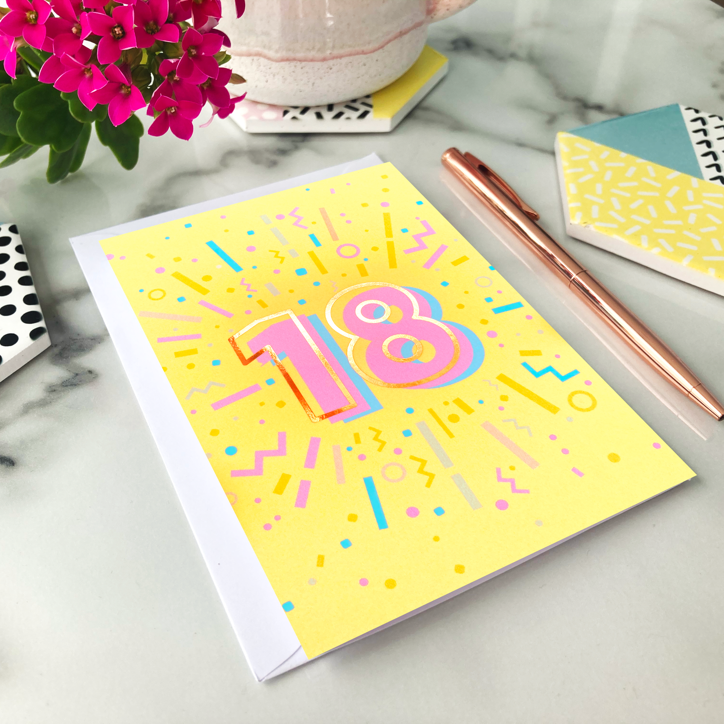 18th Birthday Foil Greeting Card