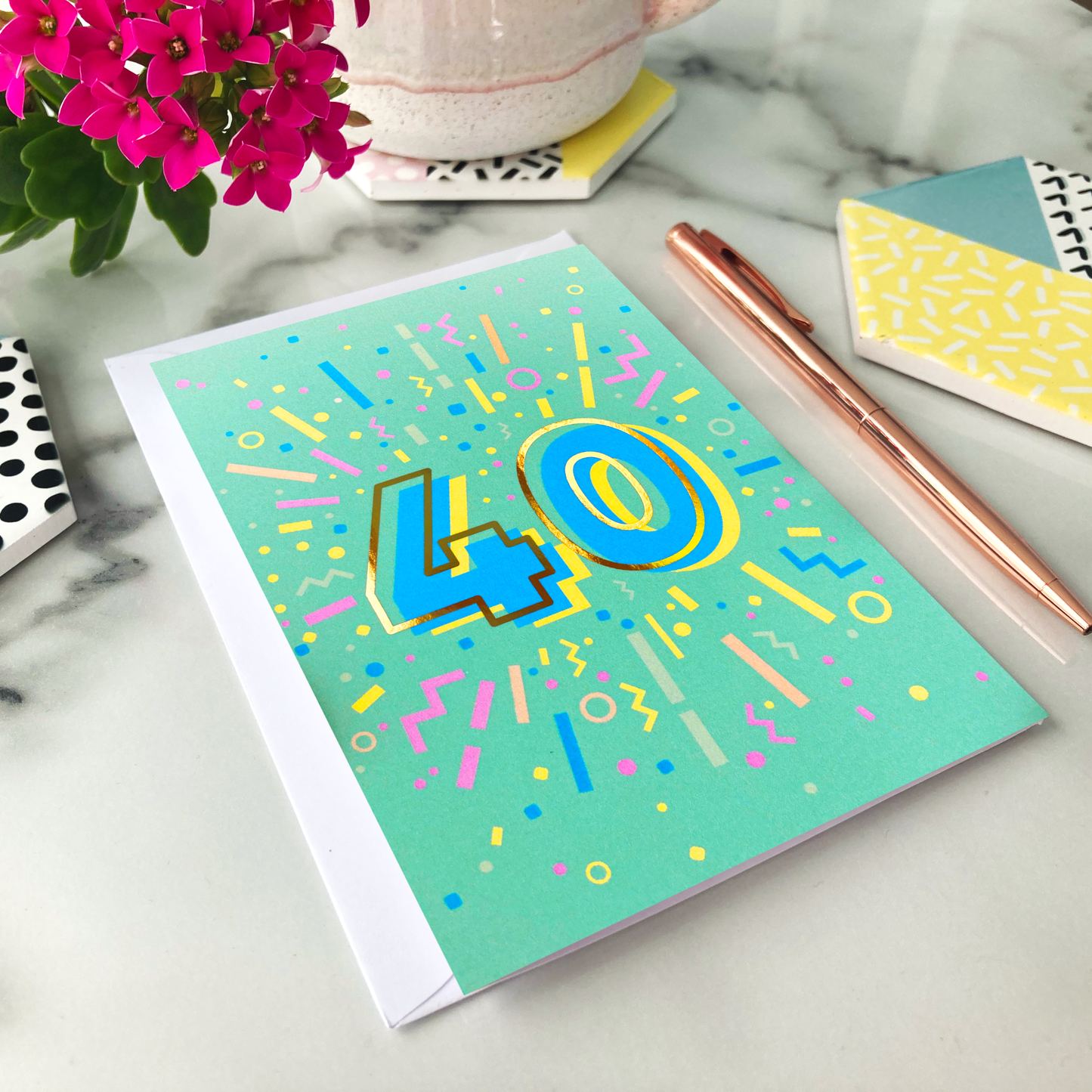 40th Birthday Foil Greeting Card