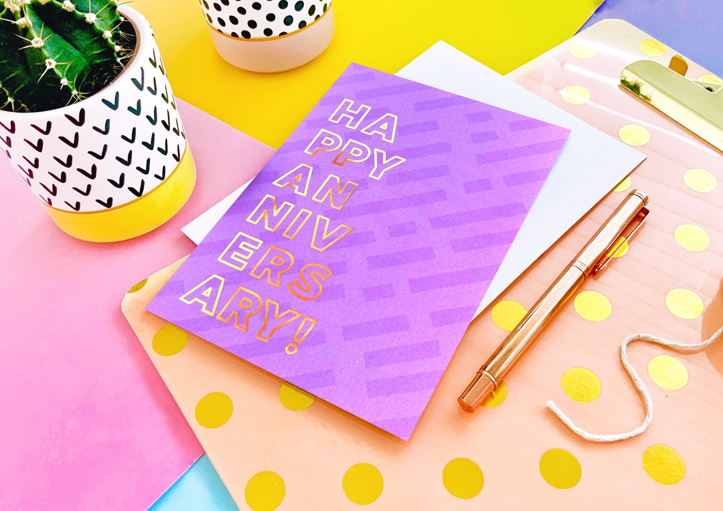 Happy Anniversary Foil Greeting Card
