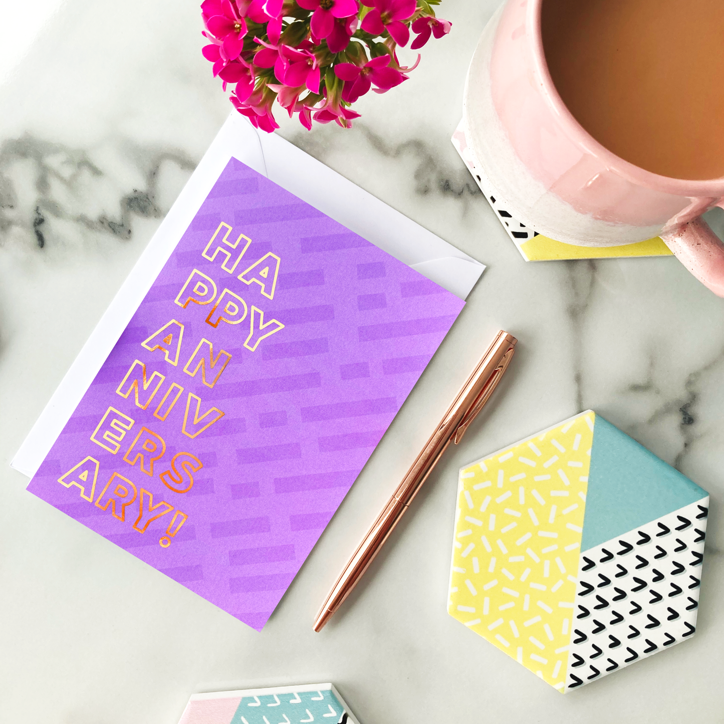 Happy Anniversary Foil Greeting Card