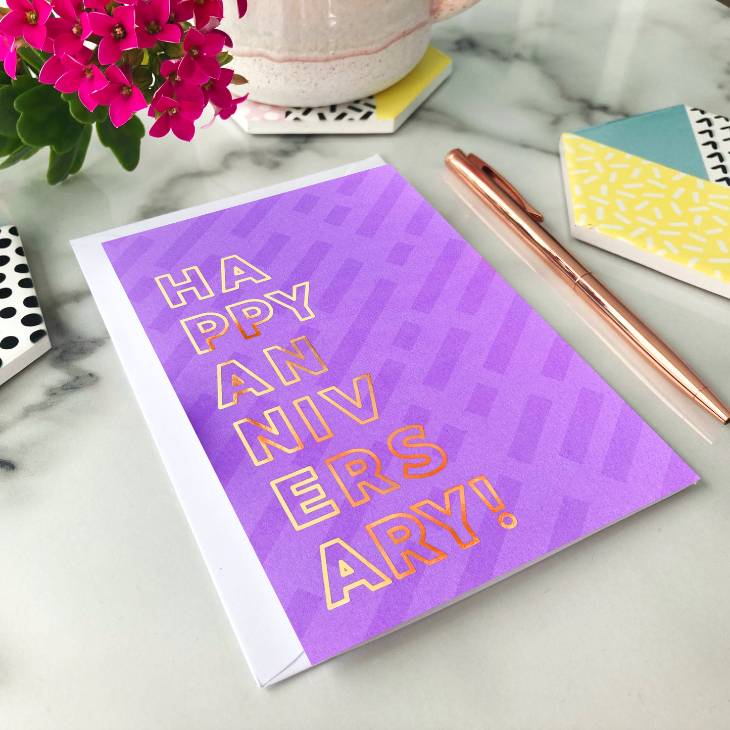 Happy Anniversary Foil Greeting Card