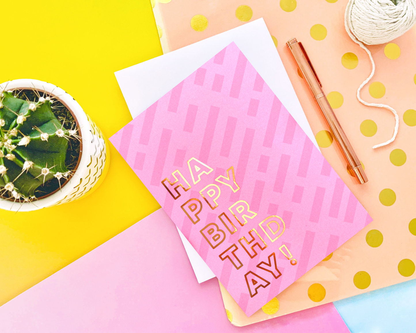 Happy Birthday Foil Greeting Card