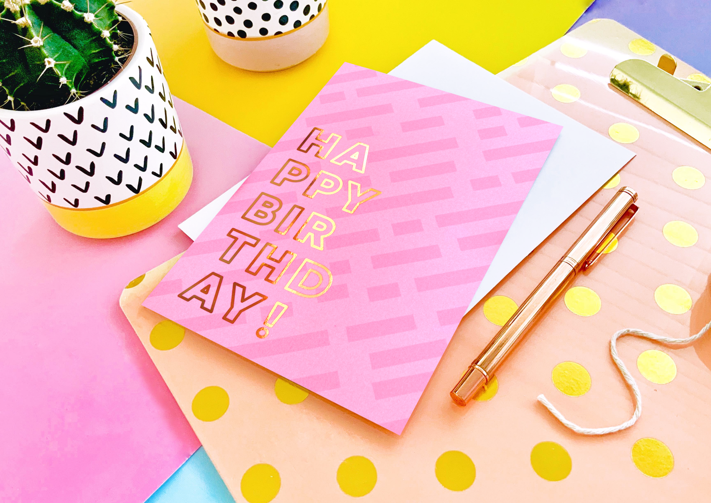 Happy Birthday Foil Greeting Card