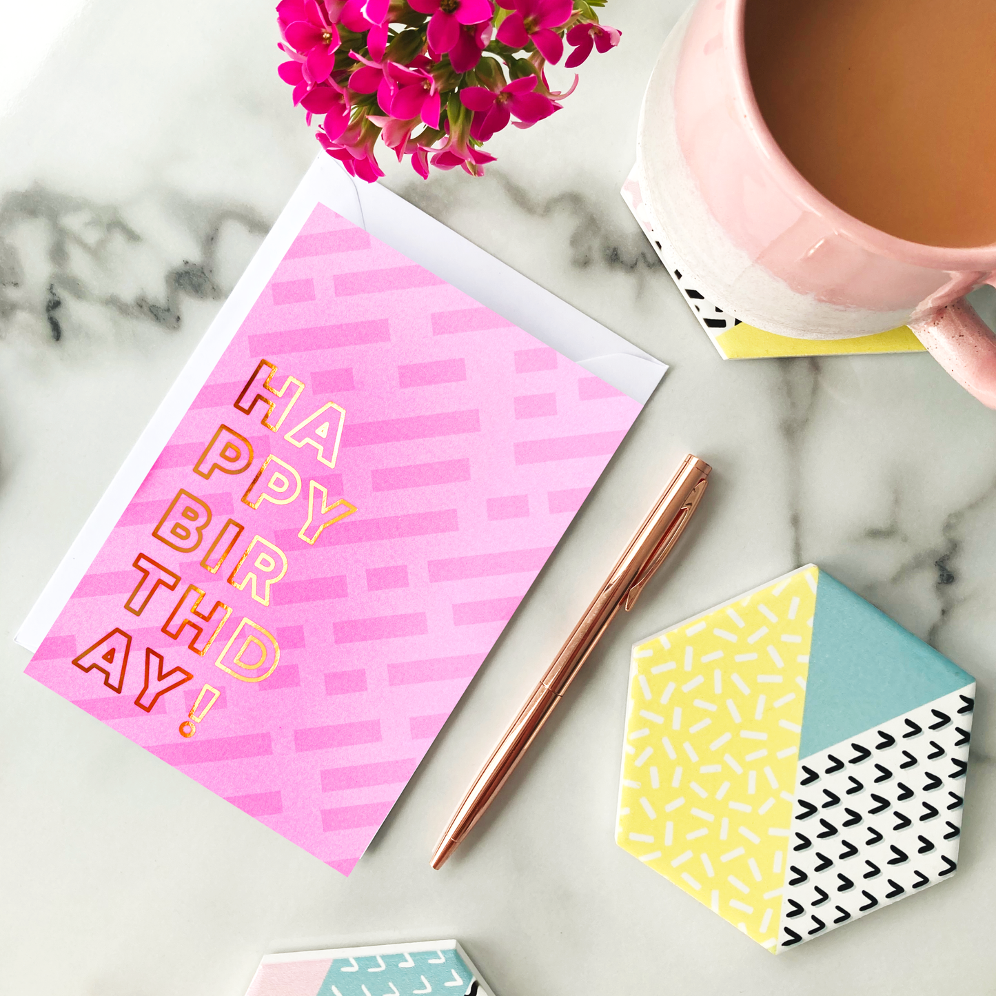 Happy Birthday Foil Greeting Card