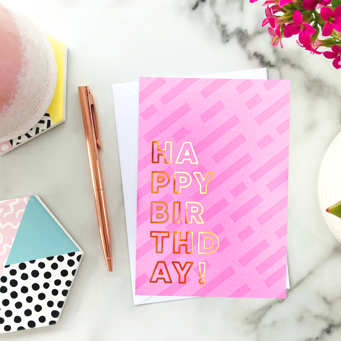 Happy Birthday Foil Greeting Card