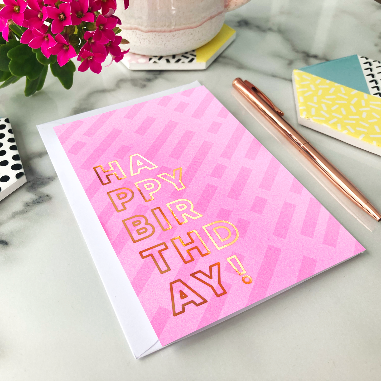 Happy Birthday Foil Greeting Card