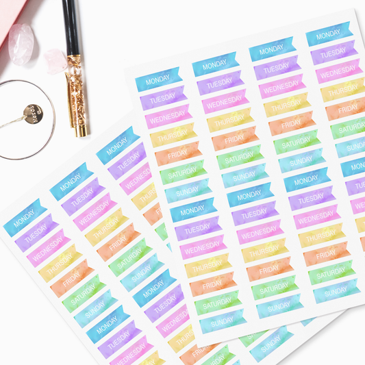 Days of the Week Stickers