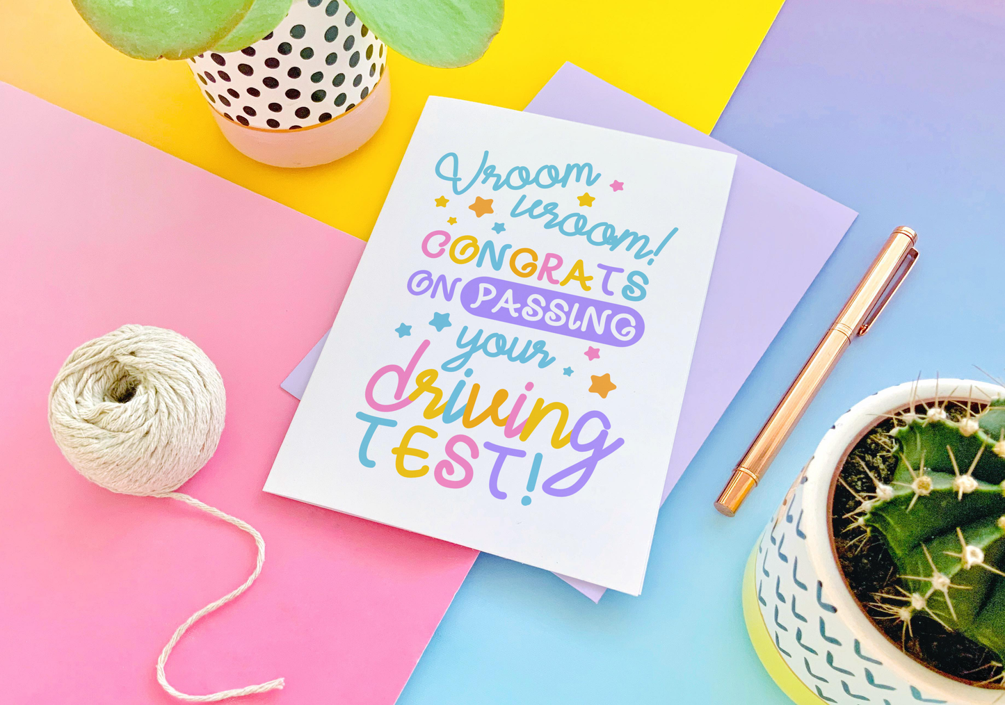Driving Test Greeting Card
