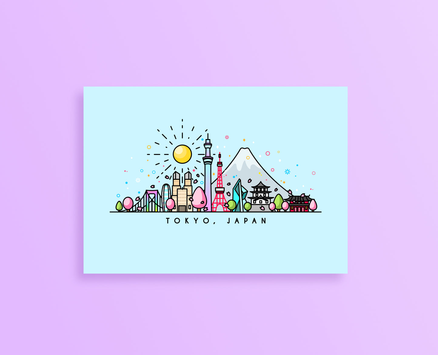 Tokyo Japan Skyline Art Print