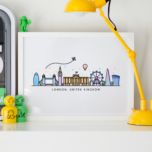 London Skyline Wall Art Print