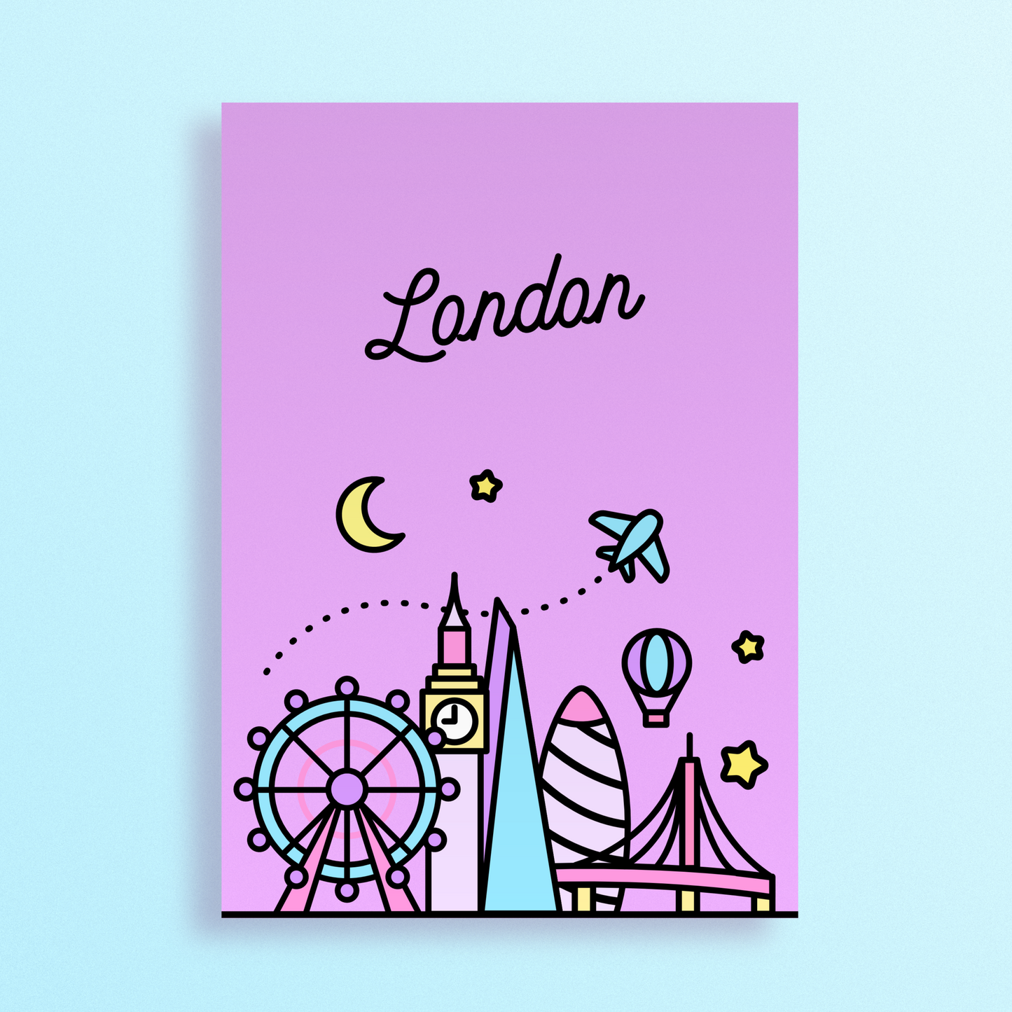 London Skyline Art Print