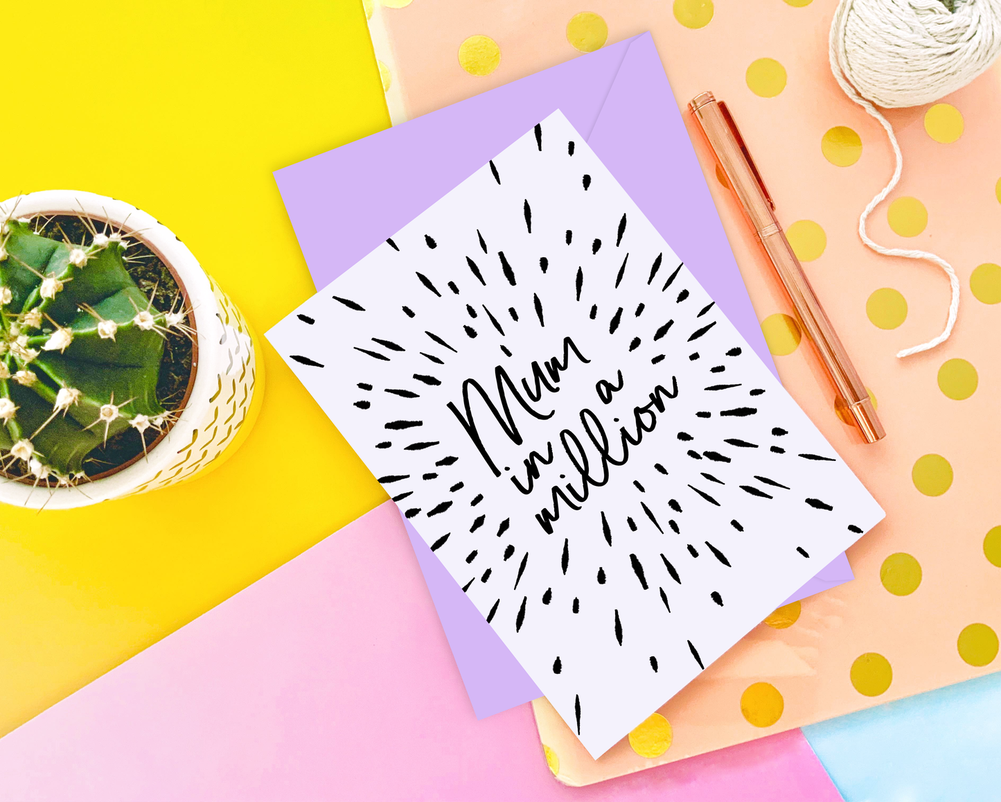 Mum in a Million Greeting Card