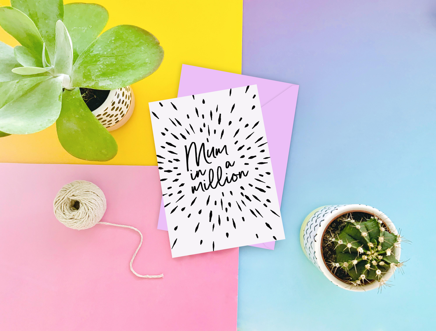 Mum in a Million Greeting Card