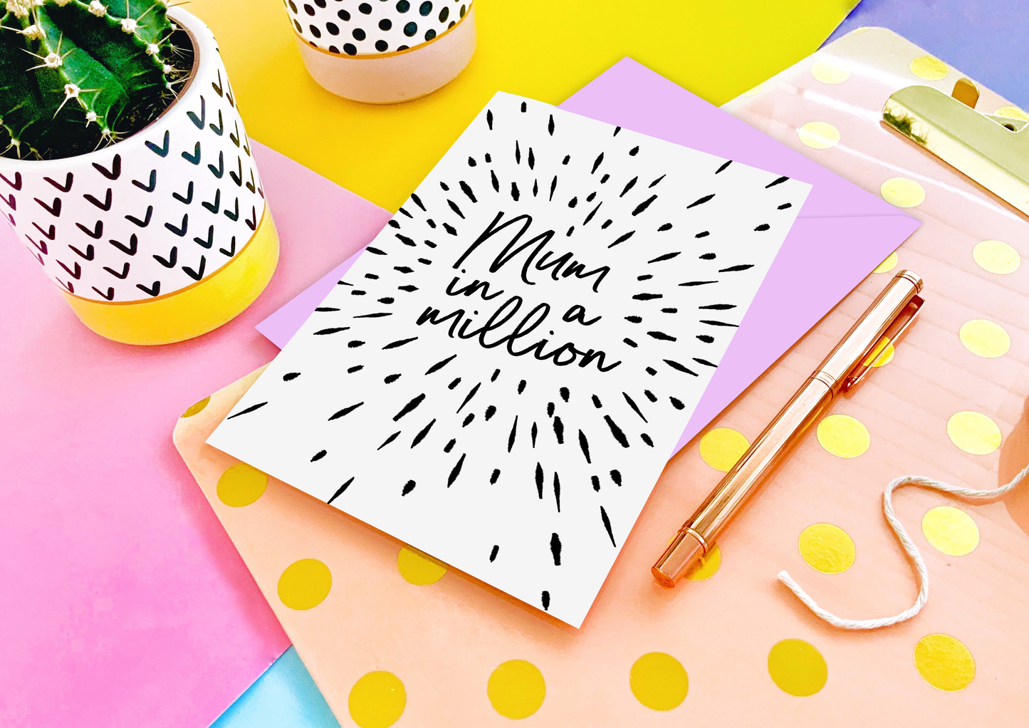 Mum in a Million Greeting Card