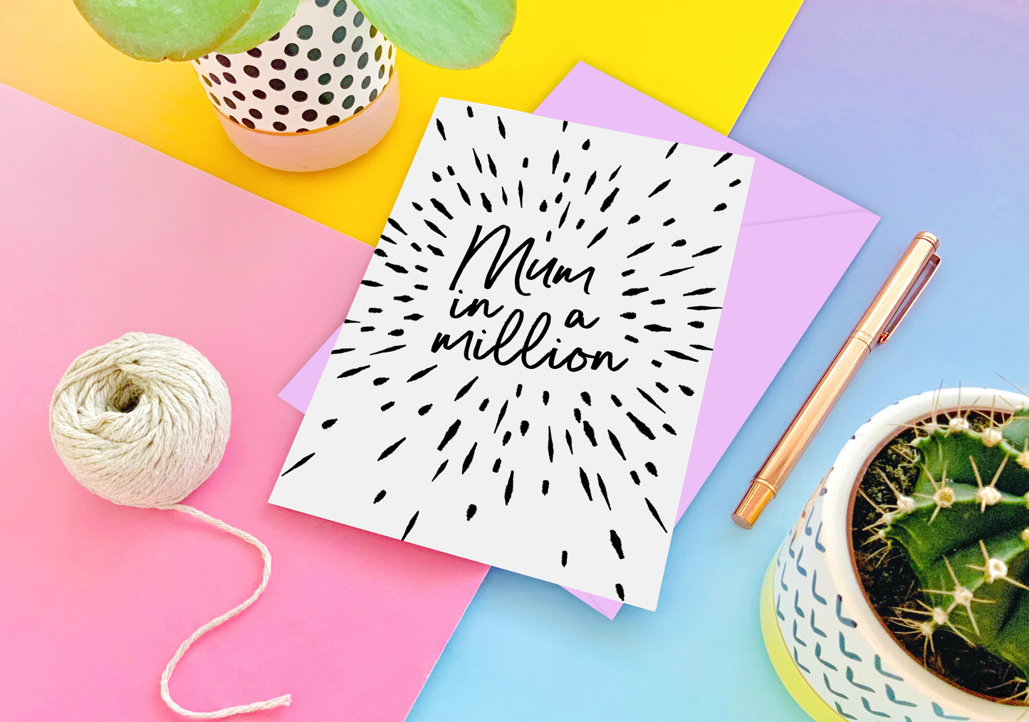 Mum in a Million Greeting Card
